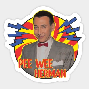 pee wee herman Sticker